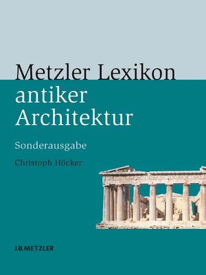 cover image of Metzler Lexikon antiker Architektur